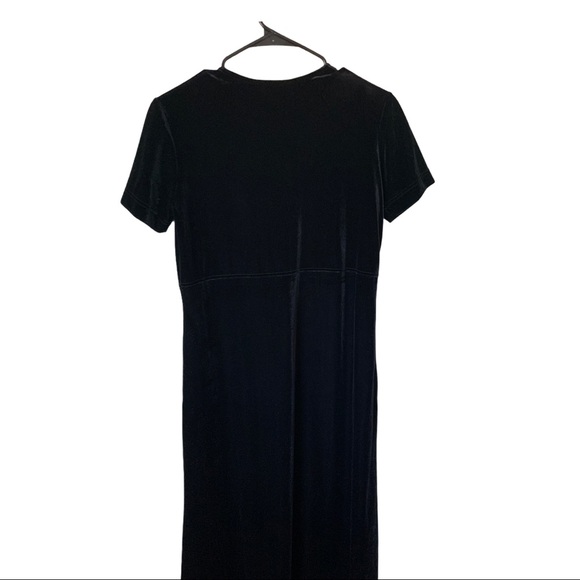 Vintage Talbots Petites Black Velvet Dress- Size P - Picture 4 of 7
